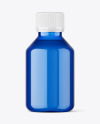 Blue Syrup Bottle Mockup