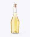 Clear Glass White Wine Bottle Mockup