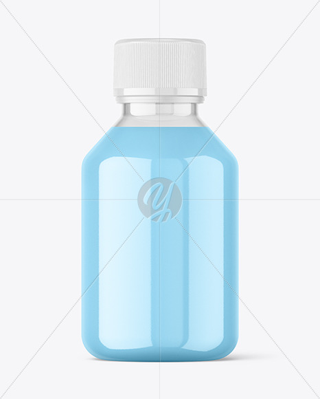 Clear Syrup Bottle Mockup
