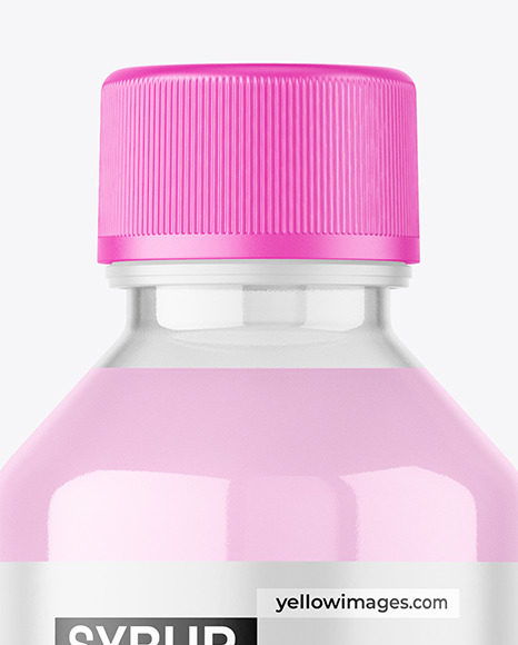 Clear Syrup Bottle Mockup