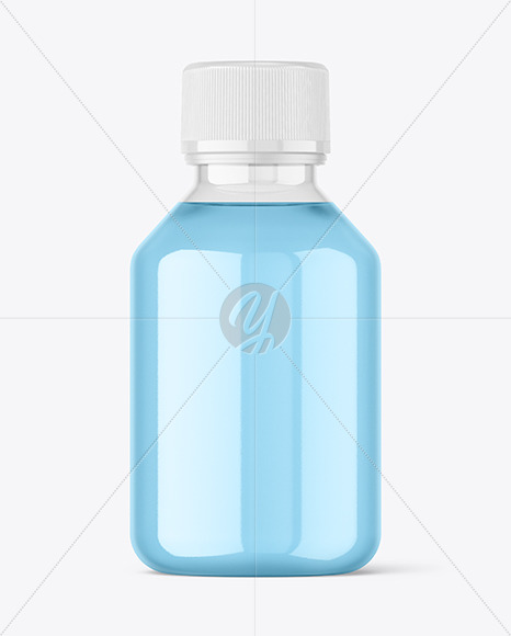 Clear Syrup Bottle Mockup