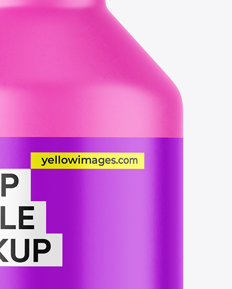 Matte Syrup Bottle Mockup