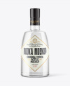 Clear Glass Vodka Bottle Mockup