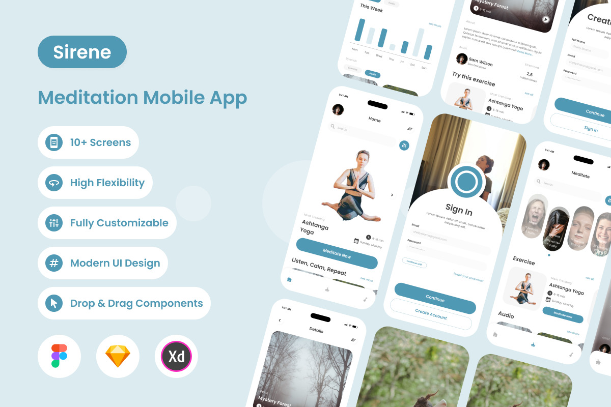 Sirene - Meditation Mobile App Sirene - Meditation Mobile App