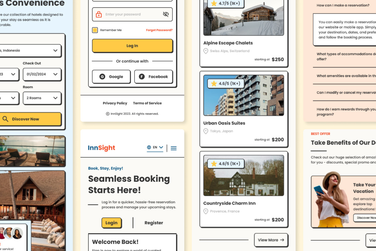 InnSight - Hotel Booking Web Landing Page InnSight - Hotel Booking Web Landing Page