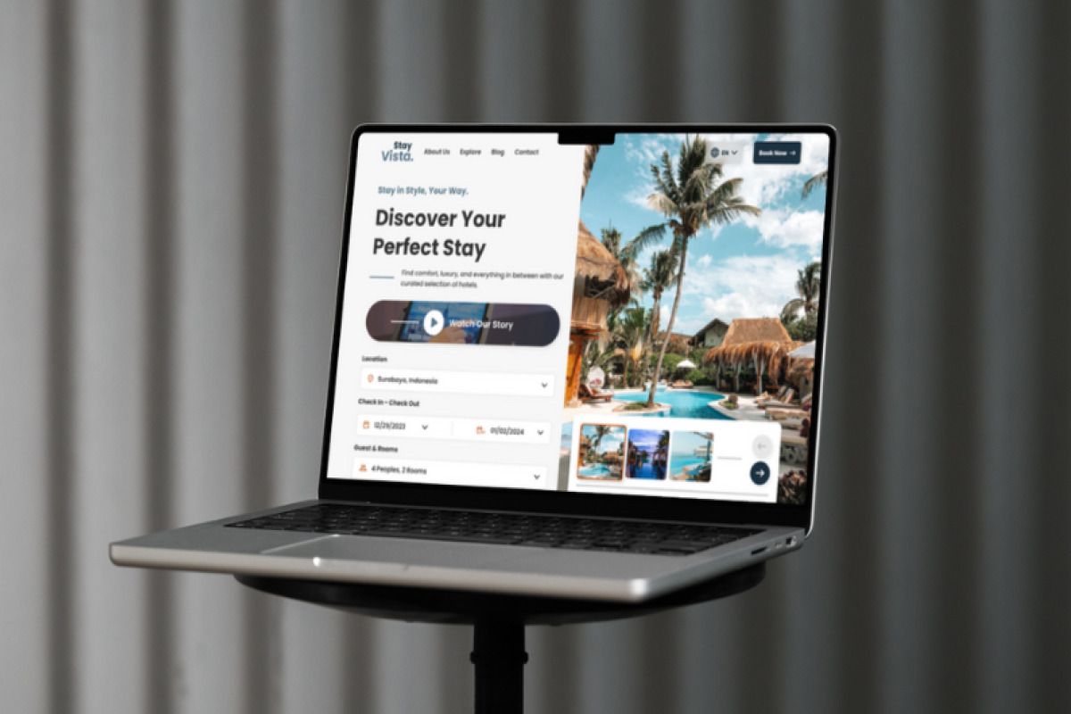 StayVista - Hotel Booking Web Landing Page