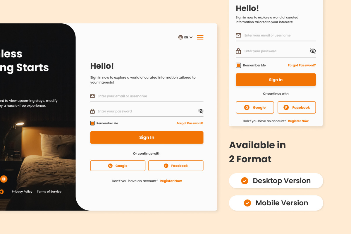 StayHub - Hotel Booking Web Landing Page