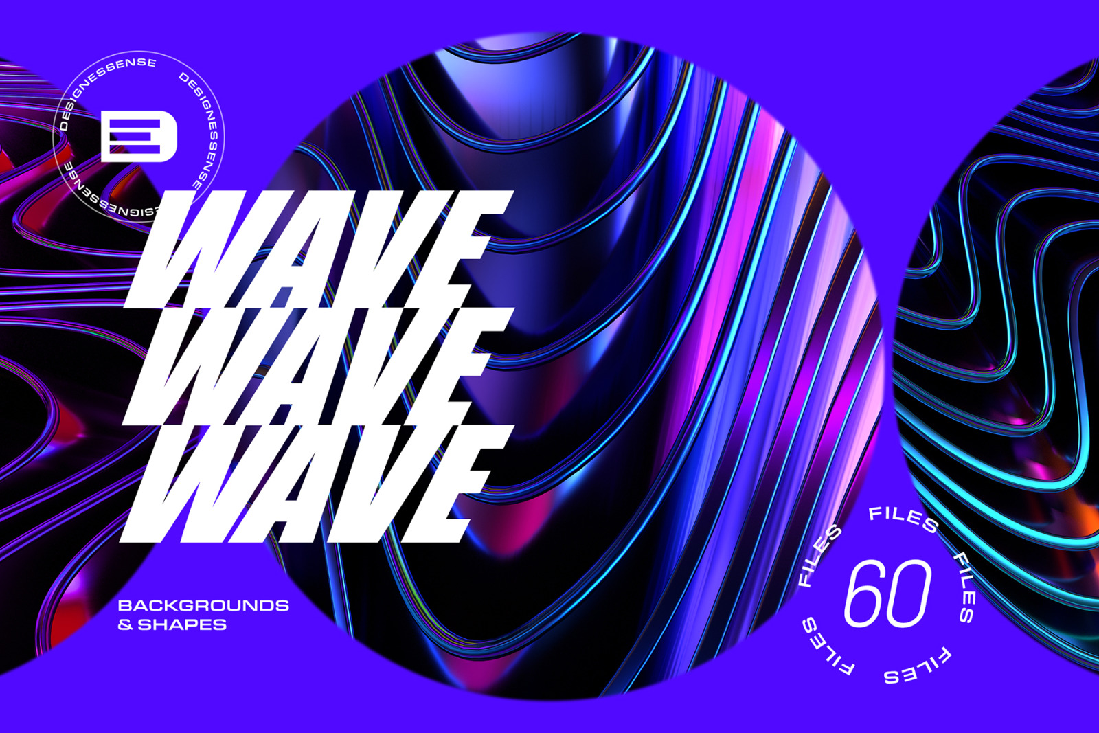 Glossy Waves Backgrounds & Shapes Glossy Waves Backgrounds & Shapes