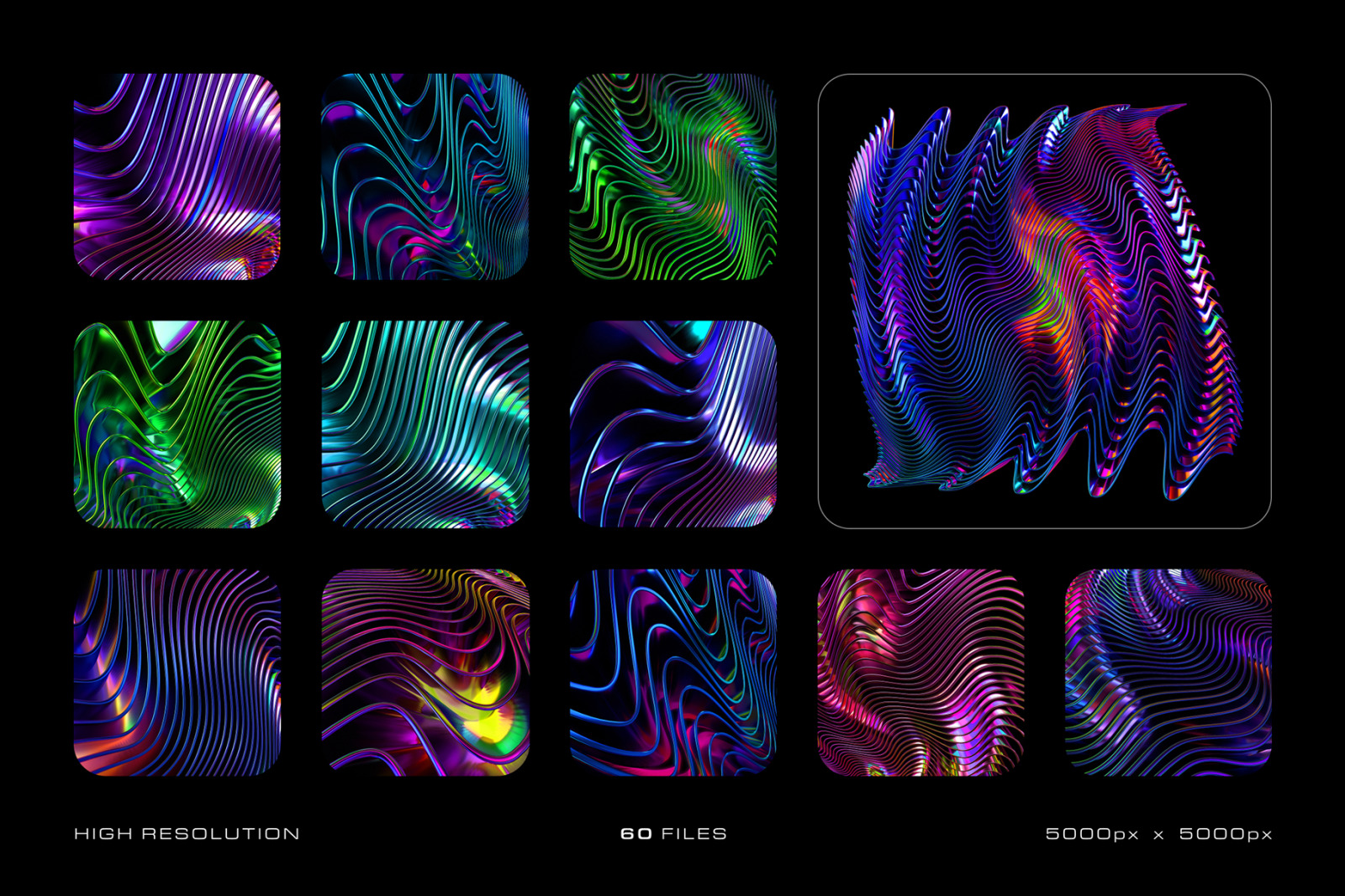 Glossy Waves Backgrounds & Shapes Glossy Waves Backgrounds & Shapes