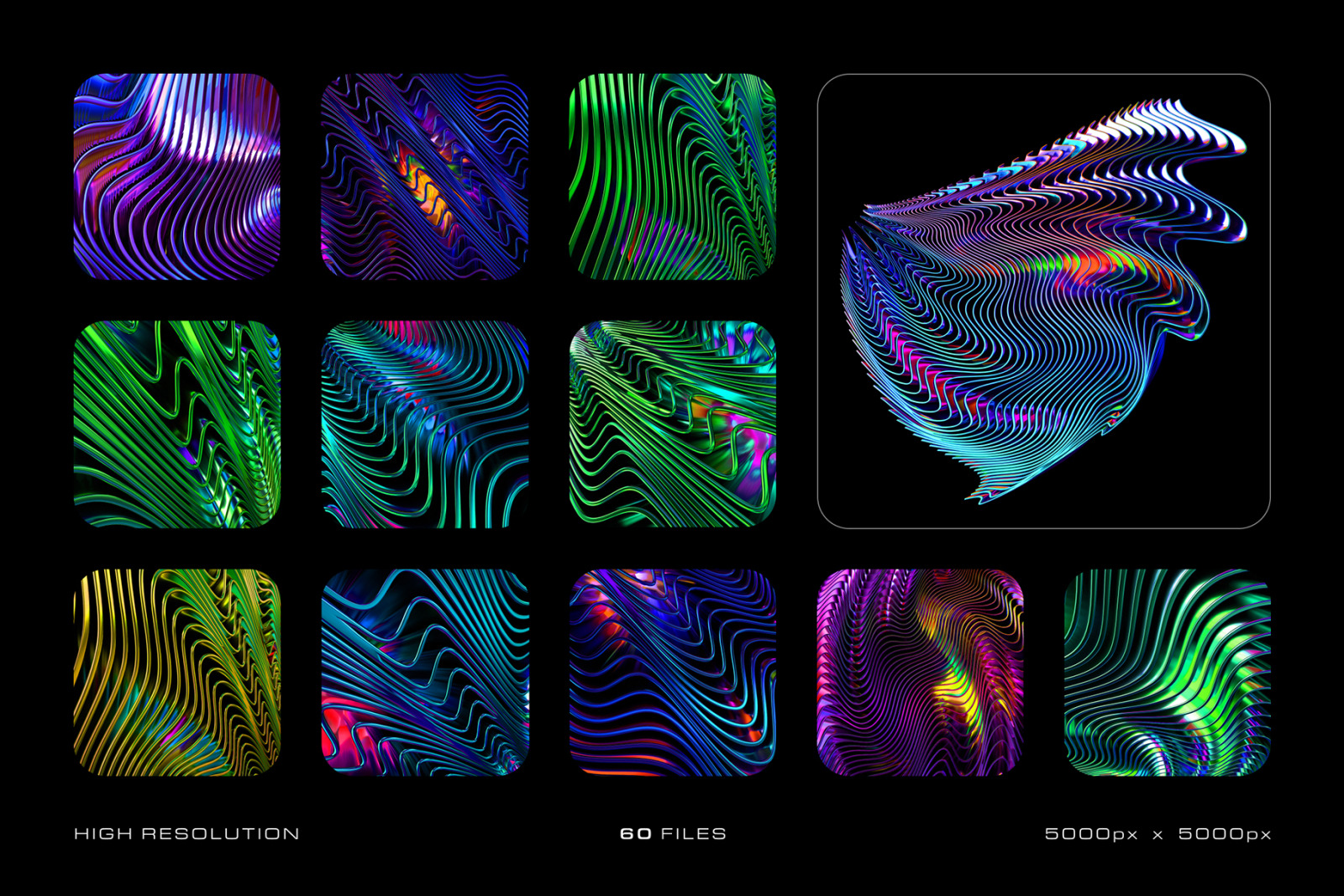 Glossy Waves Backgrounds & Shapes Glossy Waves Backgrounds & Shapes