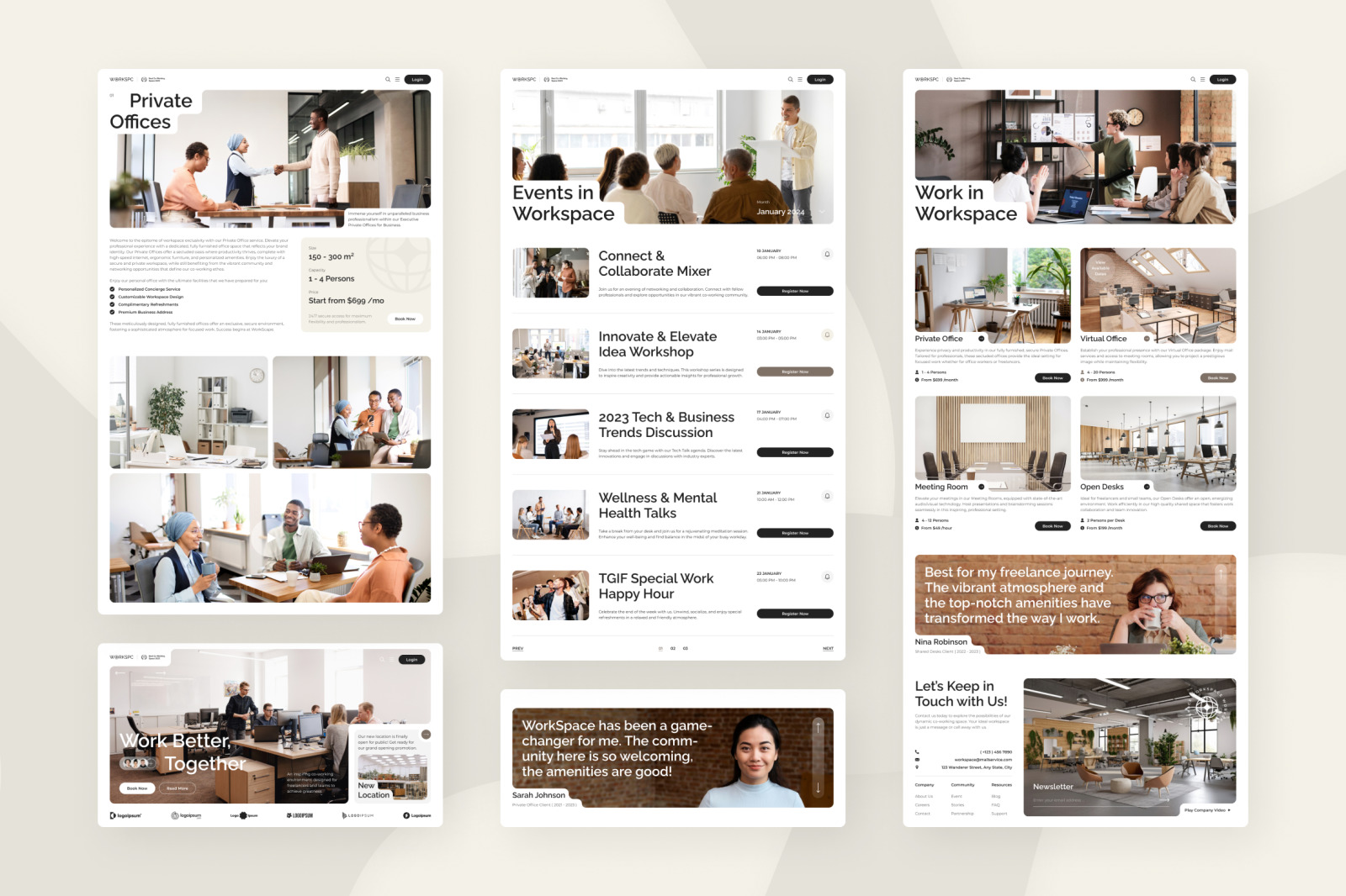 WorkScape - Co-Working Space Website WorkScape - Co-Working Space Website