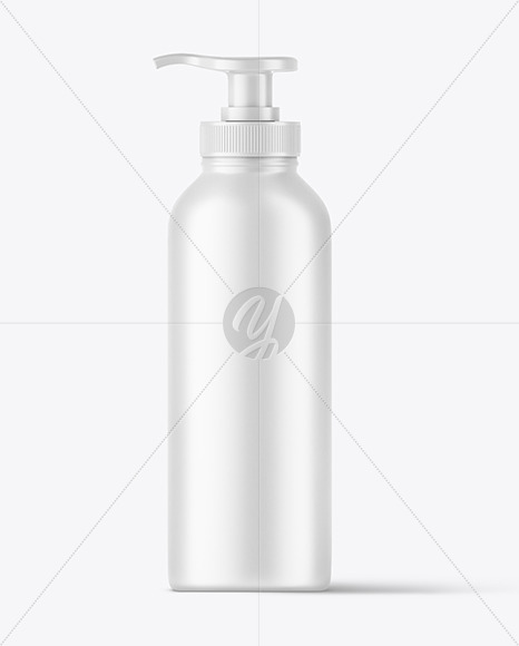 Matte Pump Bottle Mockup