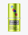 Metallic Lipstick Mockup