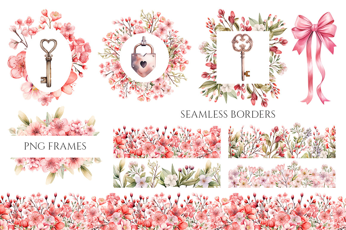 Watercolor Valentine Day PNG Watercolor Valentine Day PNG