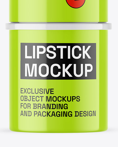 Glossy Lipstick Mockup