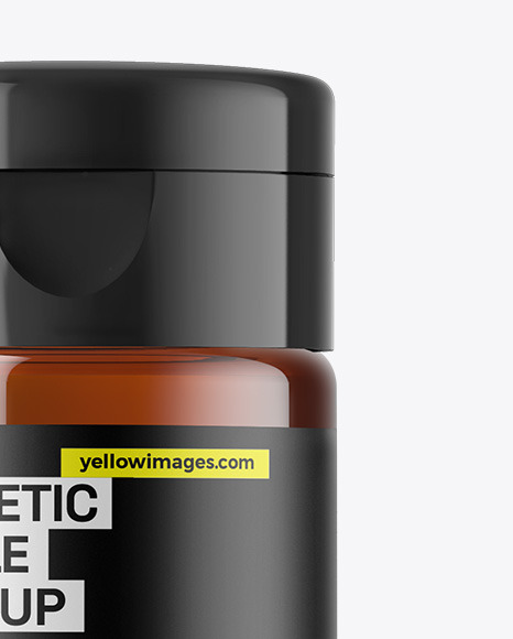 Amber Cosmetic Bottle Mockup Amber Cosmetic Bottle Mockup