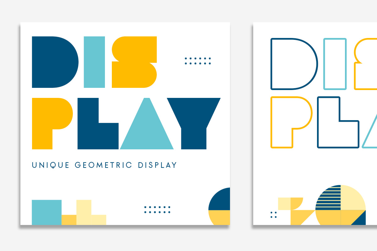 MARCO - Unique Geometric Display Font