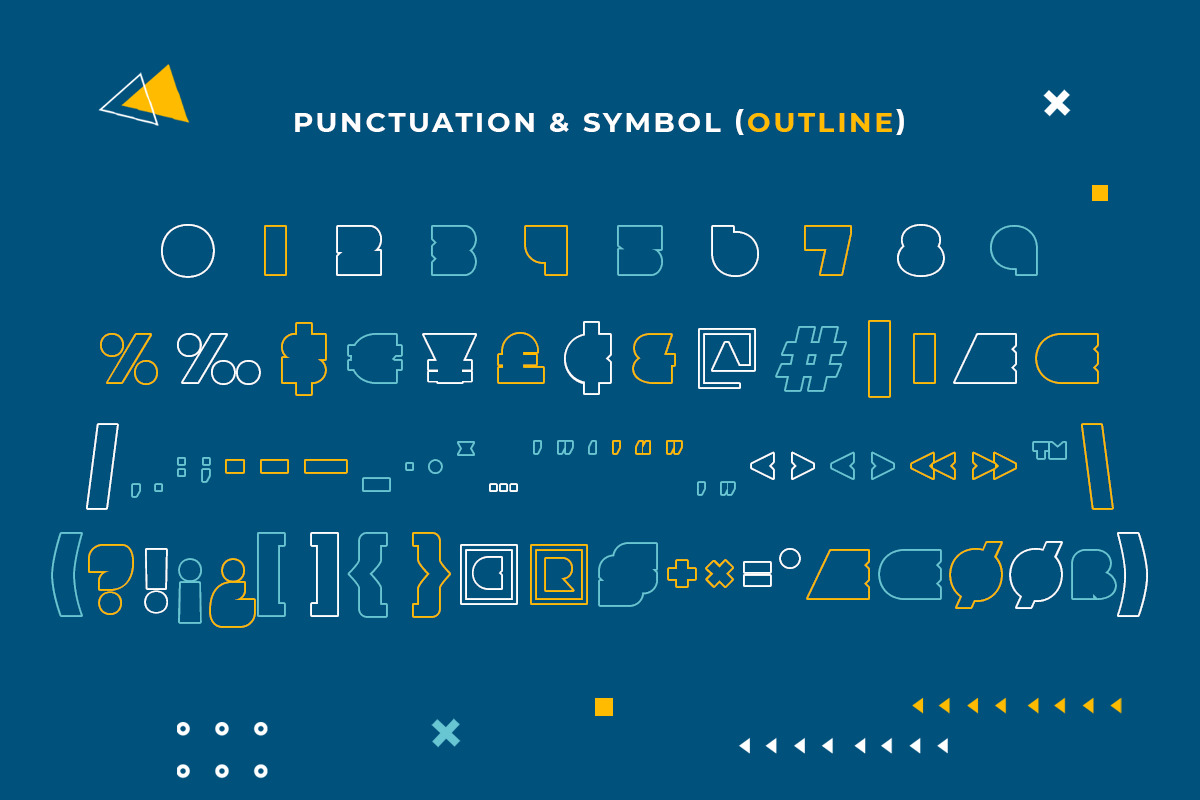 MARCO - Unique Geometric Display Font MARCO - Unique Geometric Display Font