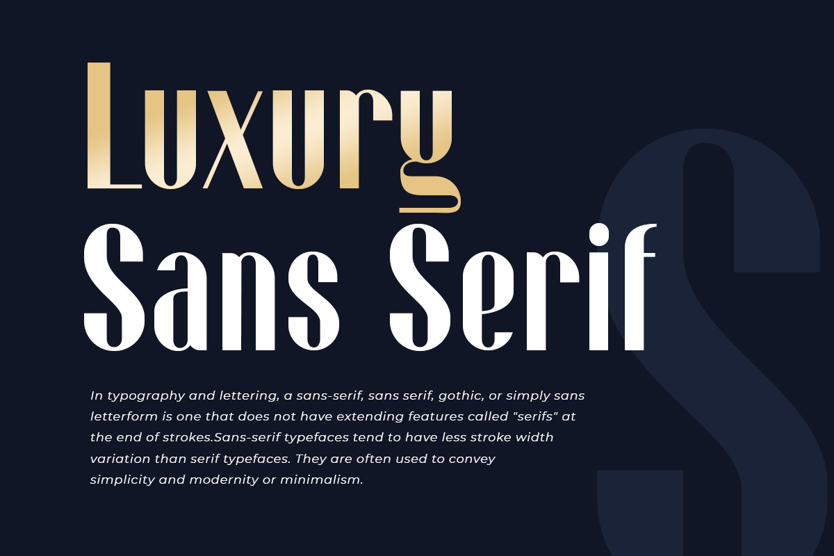 High Sans Serif - Elegant Luxury Sans Serif