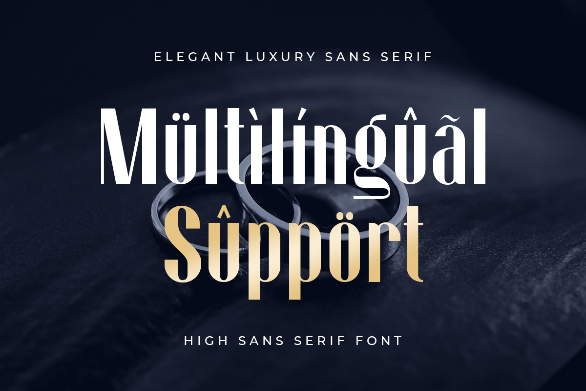 High Sans Serif - Elegant Luxury Sans Serif