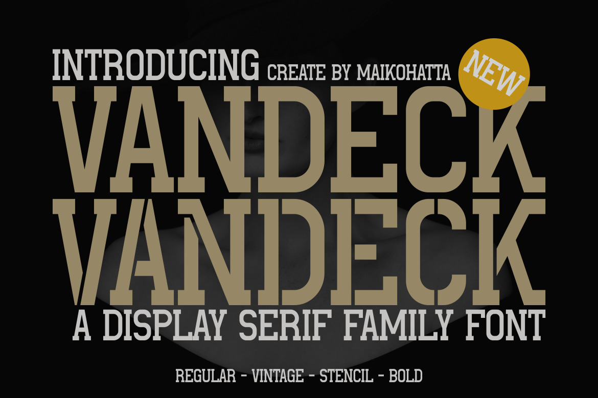 Vandeck - Display Serif Family Font Vandeck - Display Serif Family Font