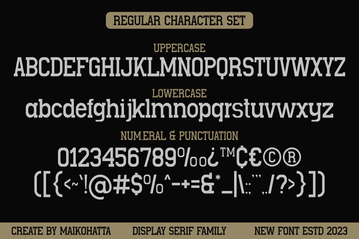 Vandeck - Display Serif Family Font