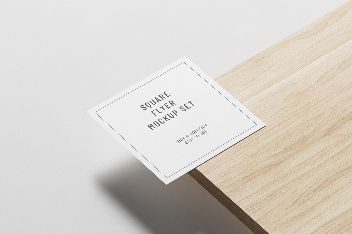 Square Flyer Mockup Set