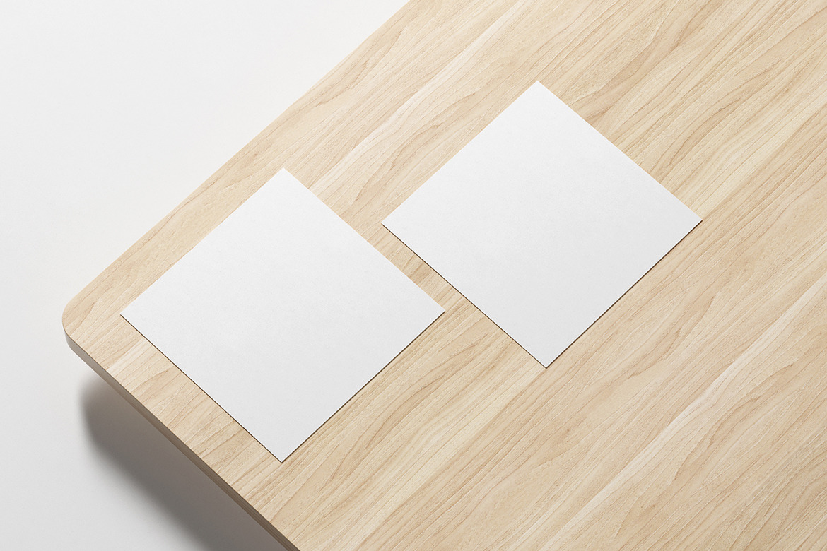 Square Flyer Mockup Set