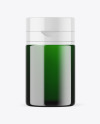 Green Cosmetic Bottle Mockup