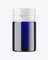 Blue Cosmetic Bottle Mockup