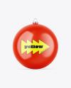 Glossy Christmas Ball Mockup Glossy Christmas Ball Mockup