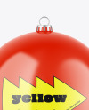 Glossy Christmas Ball Mockup Glossy Christmas Ball Mockup
