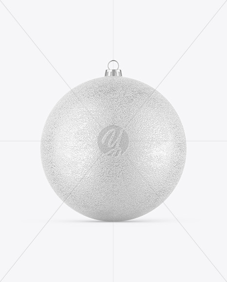 Glitter Christmas Ball Mockup