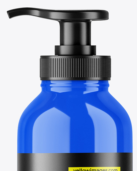 Glossy Pump Bottle Mockup