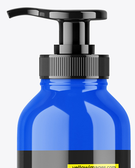 Glossy Pump Bottle Mockup