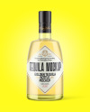 Clear Glass Tequila Bottle Mockup