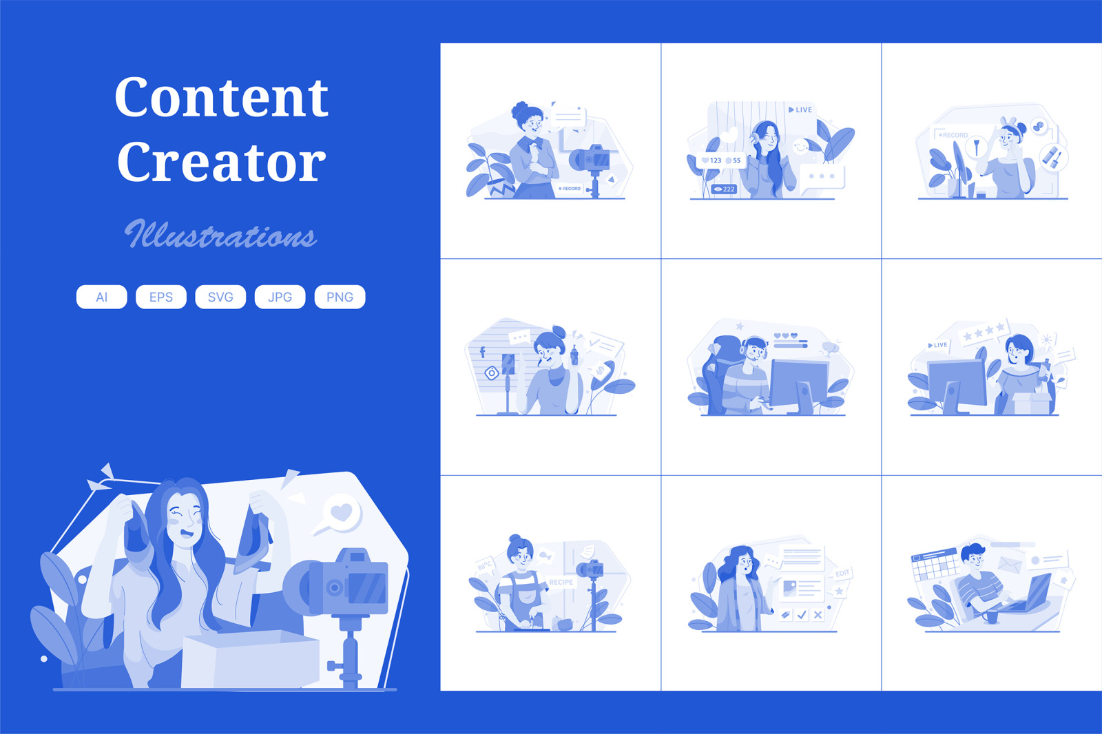 M521_Content Creator Illustration Pack M521_Content Creator Illustration Pack