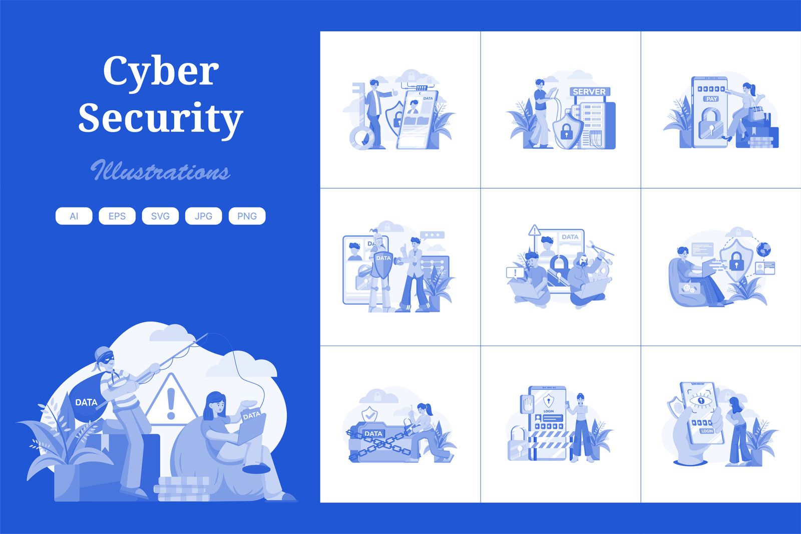 M524_Cyber Security Illustration Pack M524_Cyber Security Illustration Pack