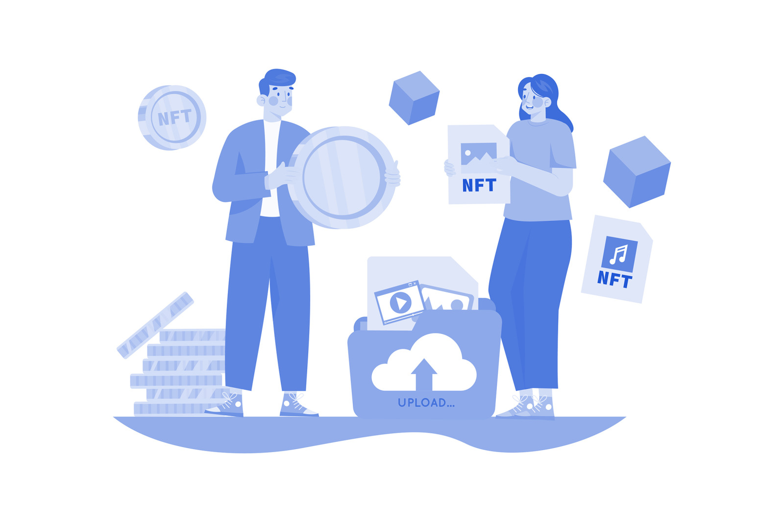 M525_NFT & Crypto Illustration Pack M525_NFT & Crypto Illustration Pack