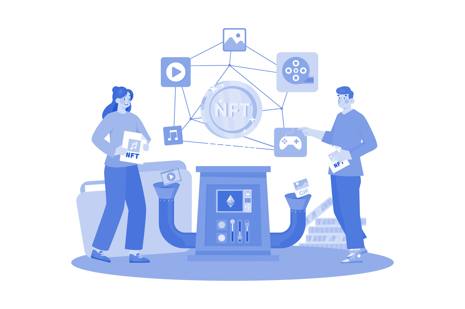 M525_NFT & Crypto Illustration Pack M525_NFT & Crypto Illustration Pack