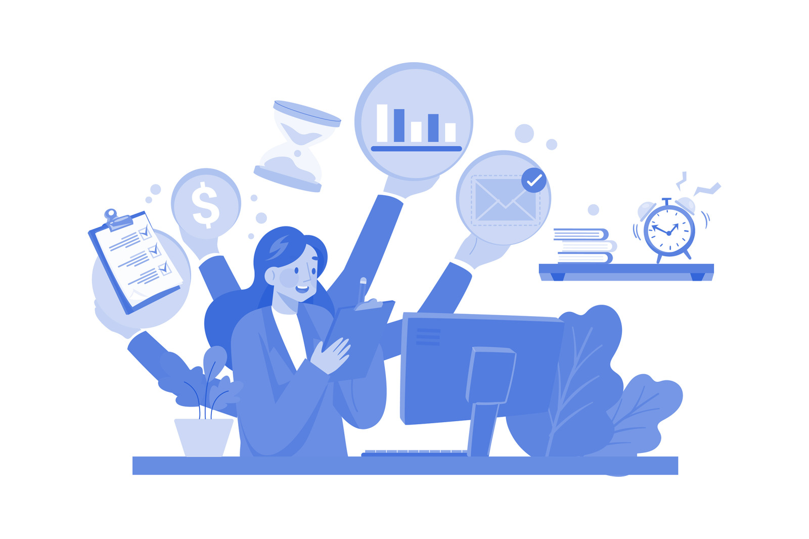 M527_Remote Working Illustration Pack M527_Remote Working Illustration Pack