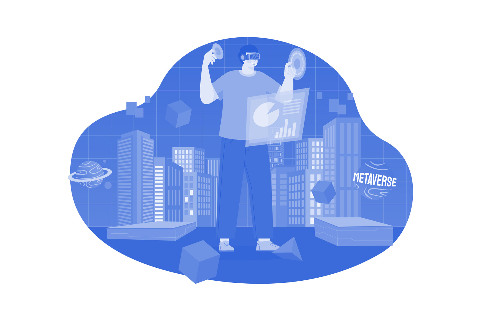 M529_Digital Metaverse Illustration Pack M529_Digital Metaverse Illustration Pack