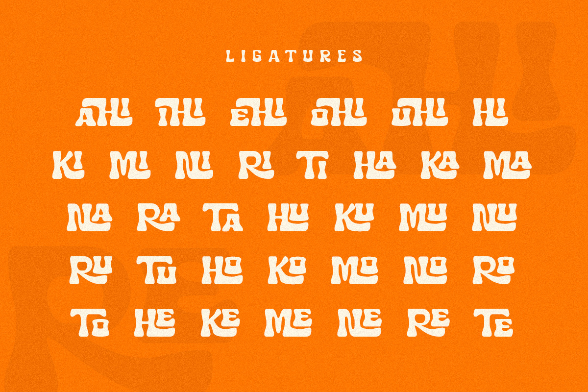 Midas - Retro Vintage Ligature Font Midas - Retro Vintage Ligature Font