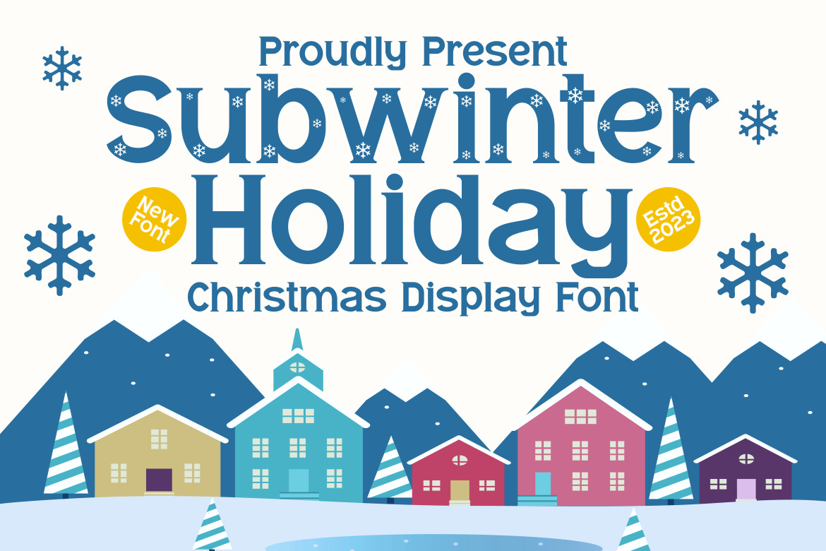 Subwinter Holiday - Christmas Display Font Subwinter Holiday - Christmas Display Font