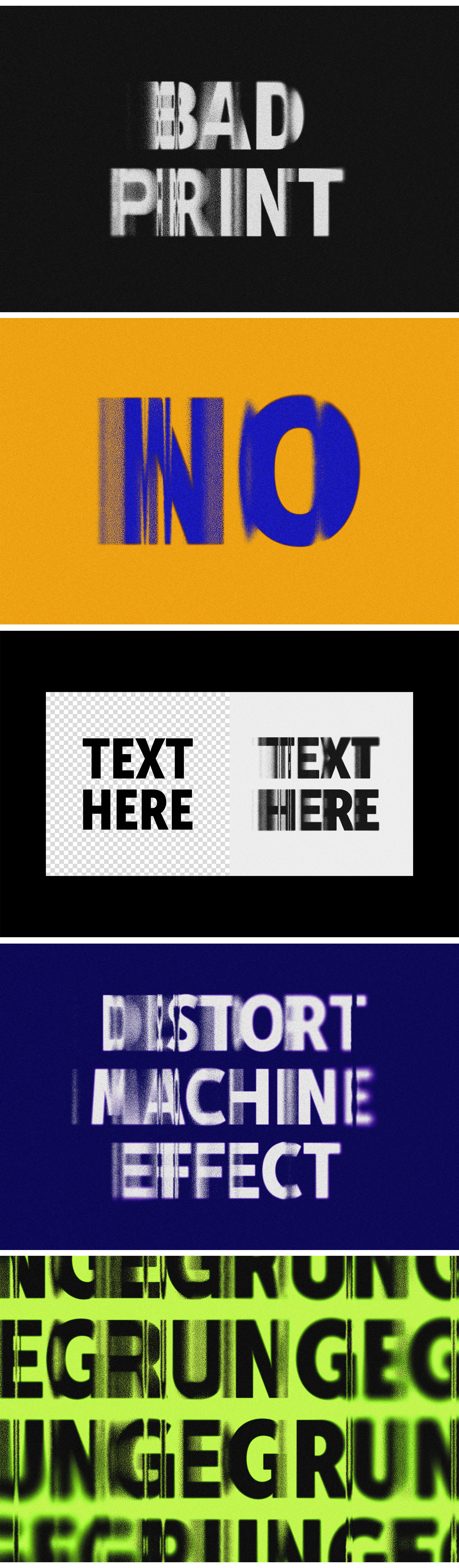 Fading Distortion Text Effect