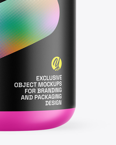 Matte Protein Jar Mockup Matte Protein Jar Mockup