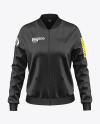 Women's Long Sleeve Track Jacket Mockup – Front View