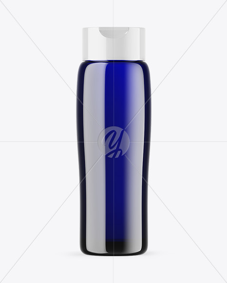 Blue Cosmetic Bottle Mockup
