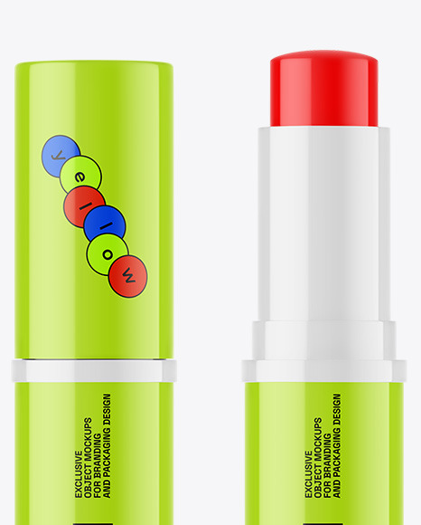 Glossy Lipstick Mockup