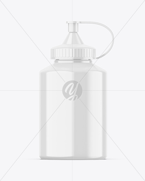 Glossy Dispenser Bottle Mockup